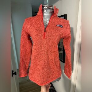 Patagonia Coral Heather Quarter-Zip Fleece